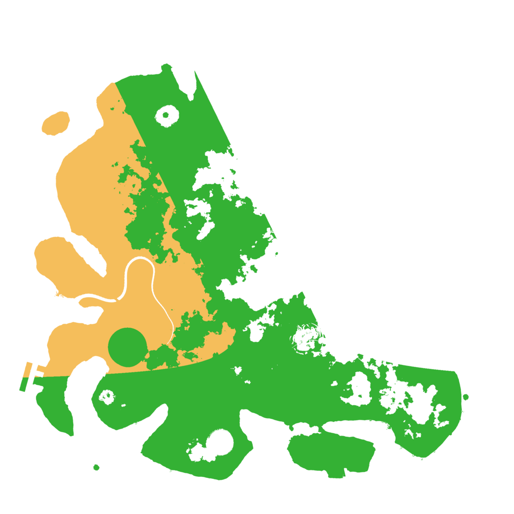 Biome Rust Map: Procedural Map, Size: 3500, Seed: 9954