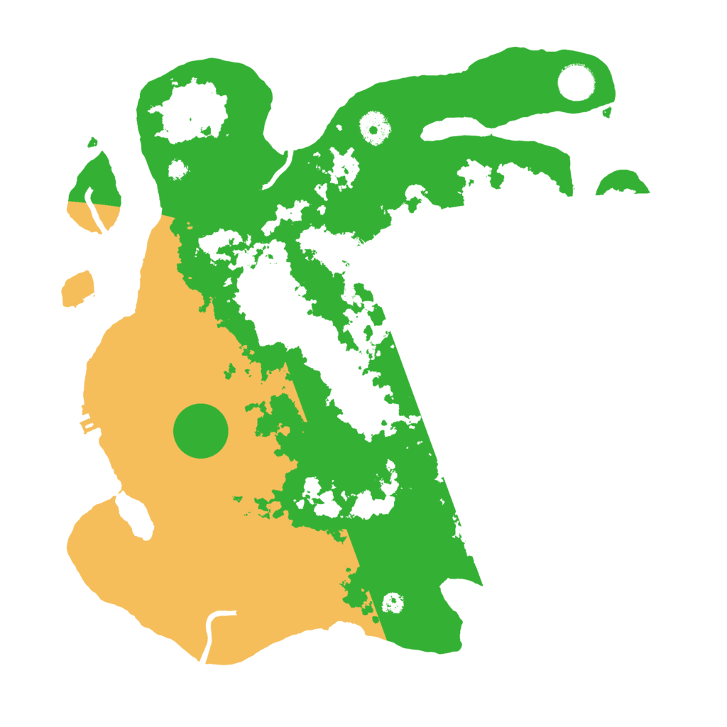 Biome Rust Map: Procedural Map, Size: 3500, Seed: 5468434