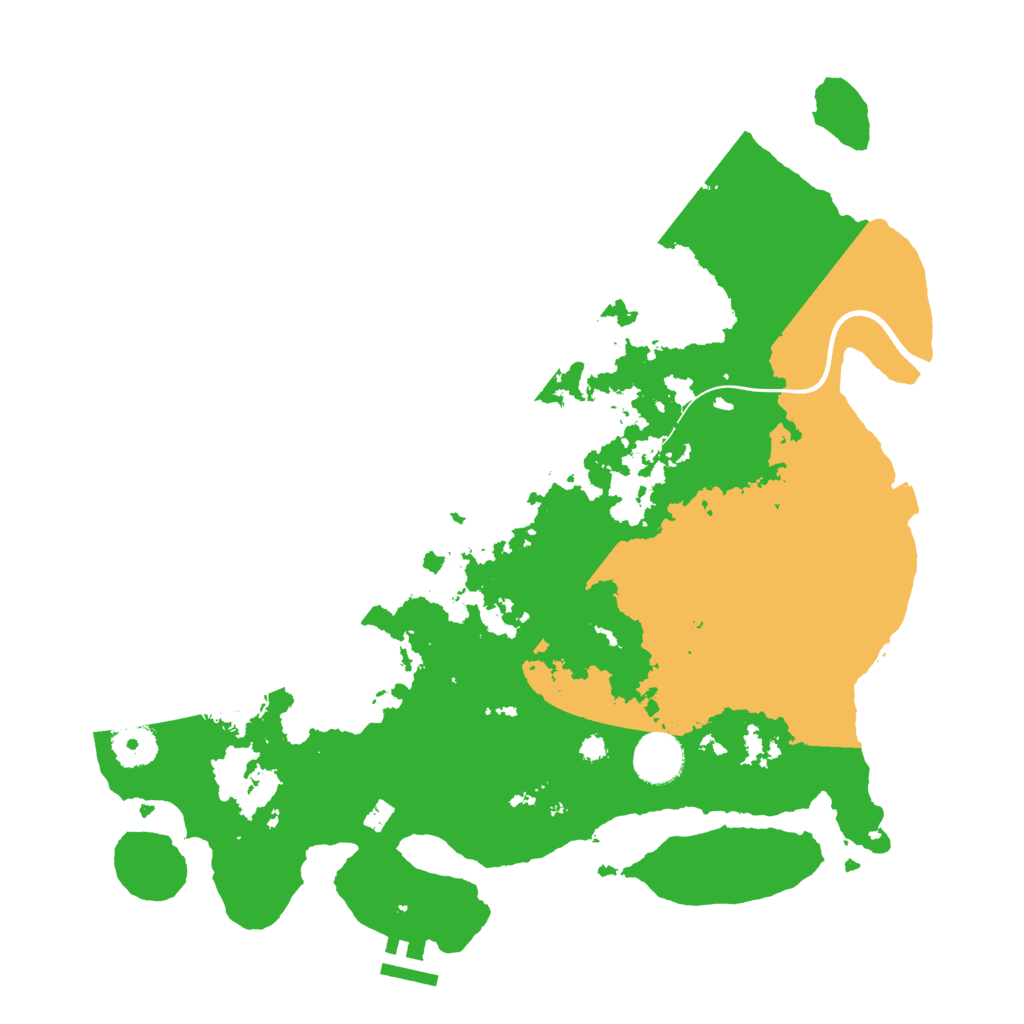 Biome Rust Map: Procedural Map, Size: 3600, Seed: 55