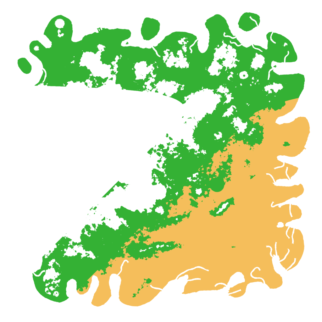 Biome Rust Map: Procedural Map, Size: 6000, Seed: 53535