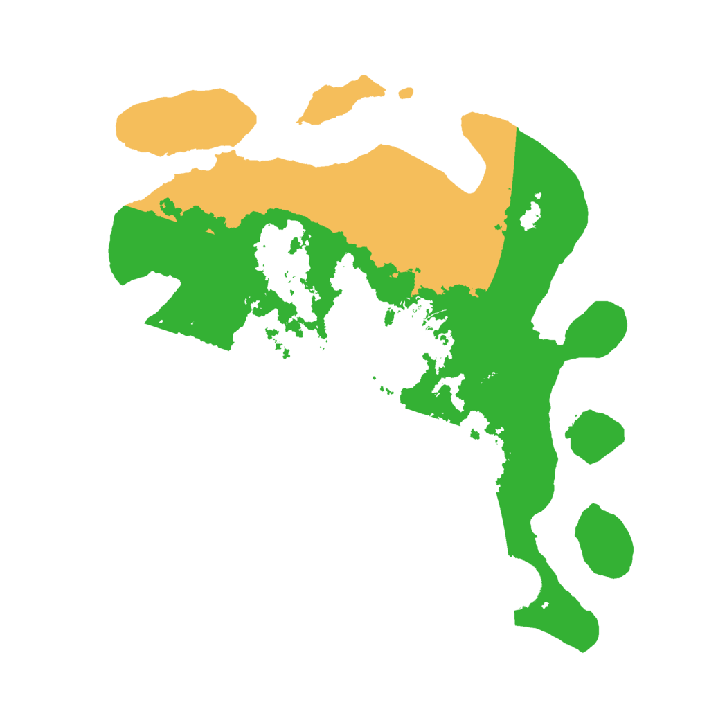 Biome Rust Map: Barren, Size: 2700, Seed: 51561