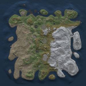 Thumbnail Rust Map: Procedural Map, Size: 4000, Seed: 232, 17 Monuments