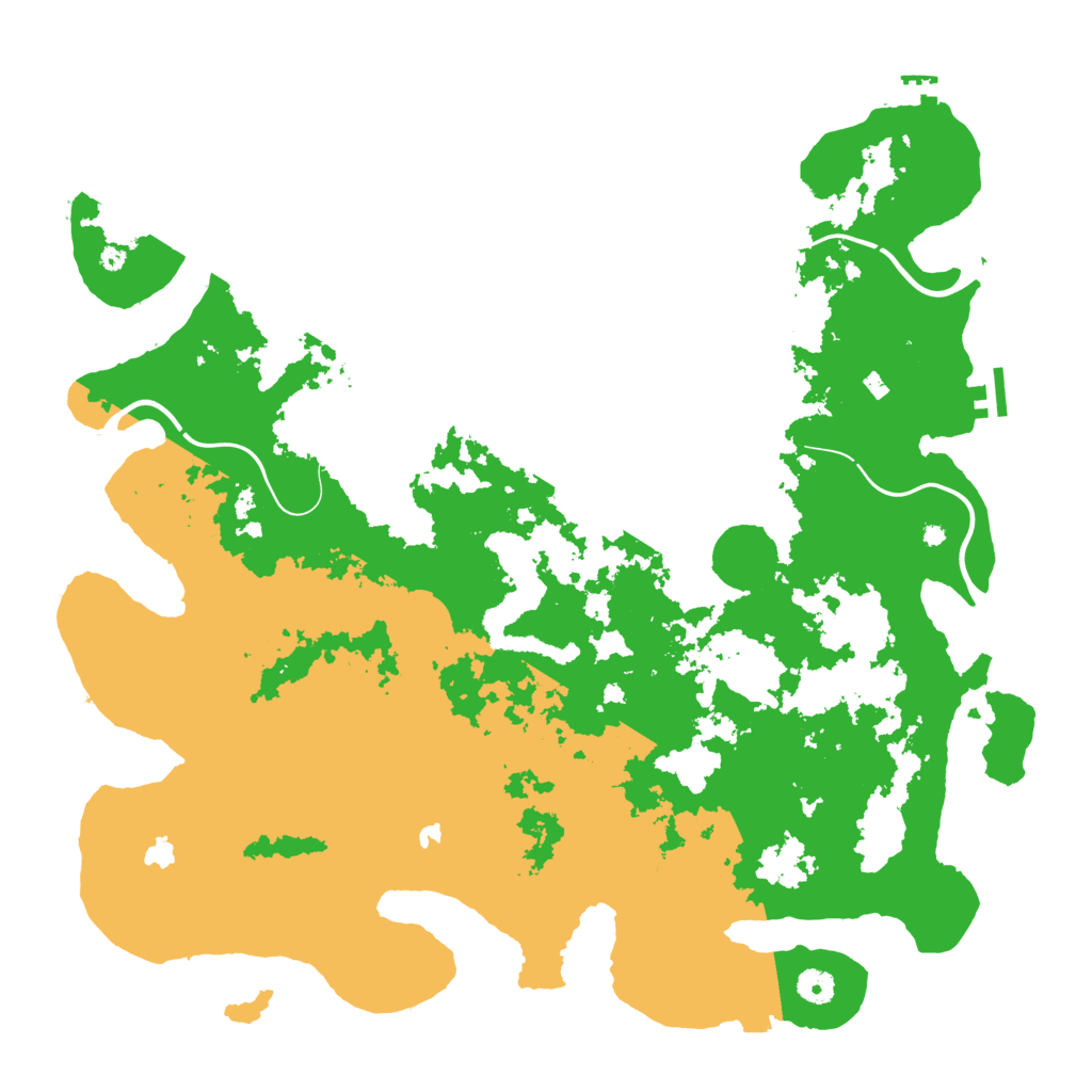 Biome Rust Map: Procedural Map, Size: 4500, Seed: 319573054