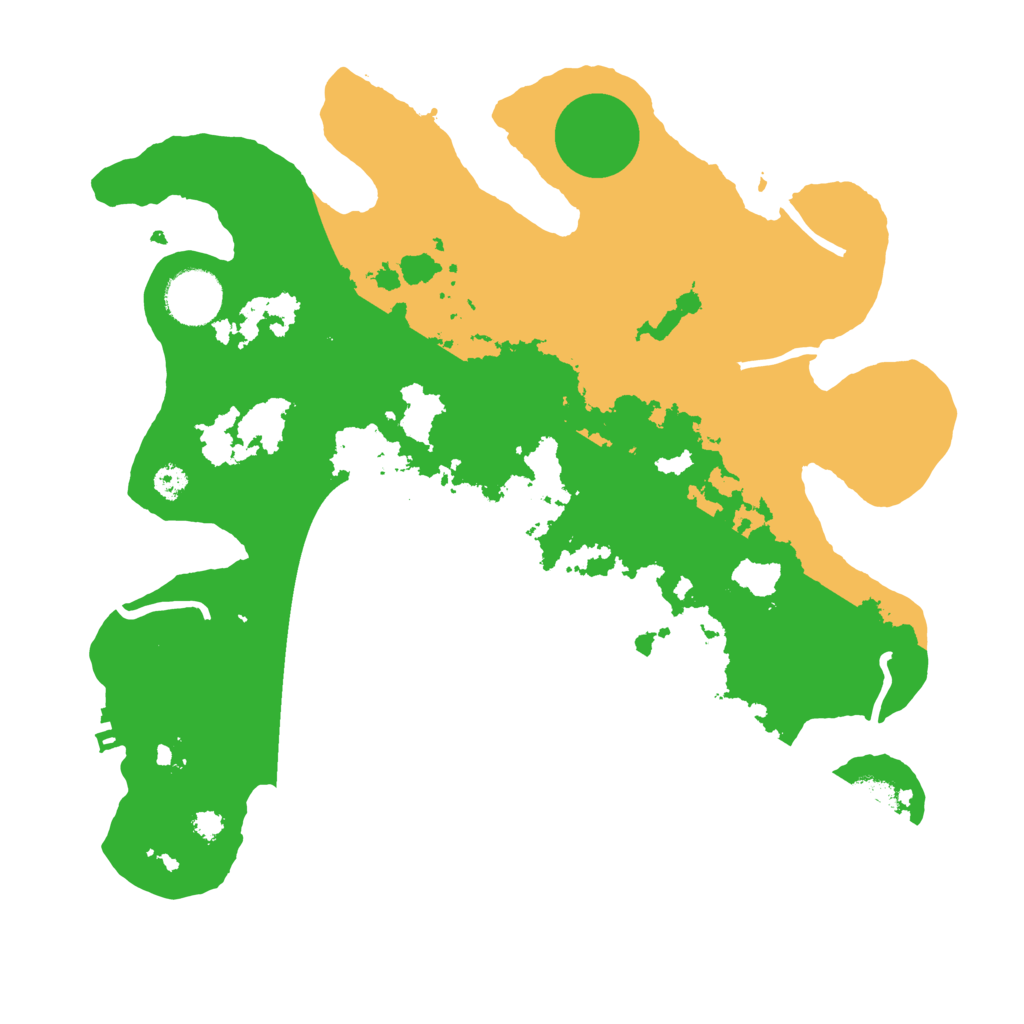 Biome Rust Map: Procedural Map, Size: 3200, Seed: 1235456