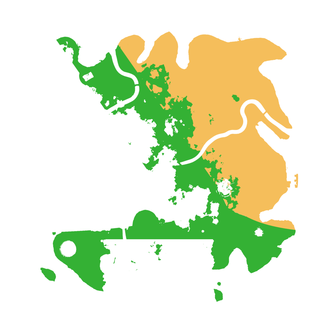 Biome Rust Map: Procedural Map, Size: 3500, Seed: 1125274735