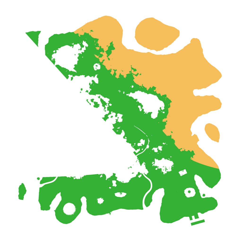 Biome Rust Map: Procedural Map, Size: 3500, Seed: 596795676