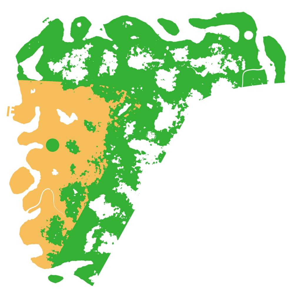 Biome Rust Map: Procedural Map, Size: 6000, Seed: 65366033