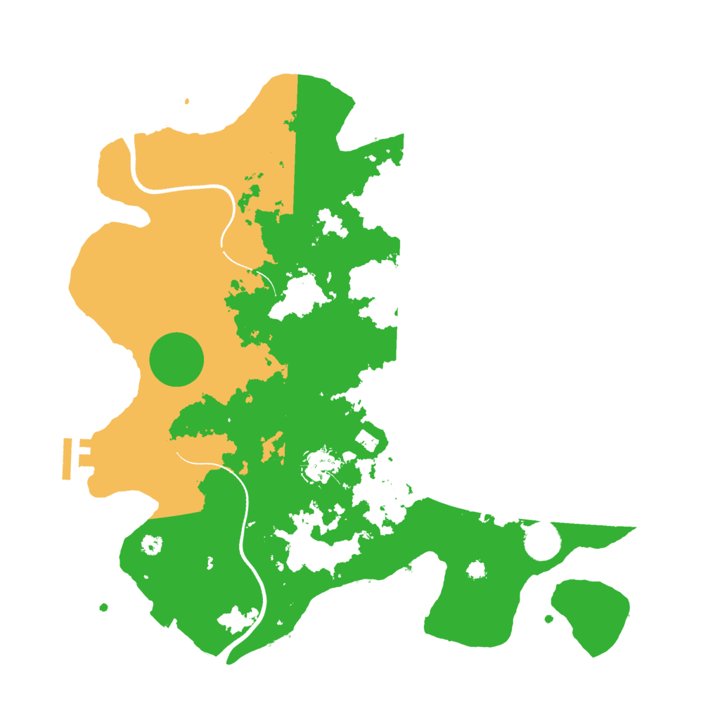 Biome Rust Map: Procedural Map, Size: 3500, Seed: 38305821