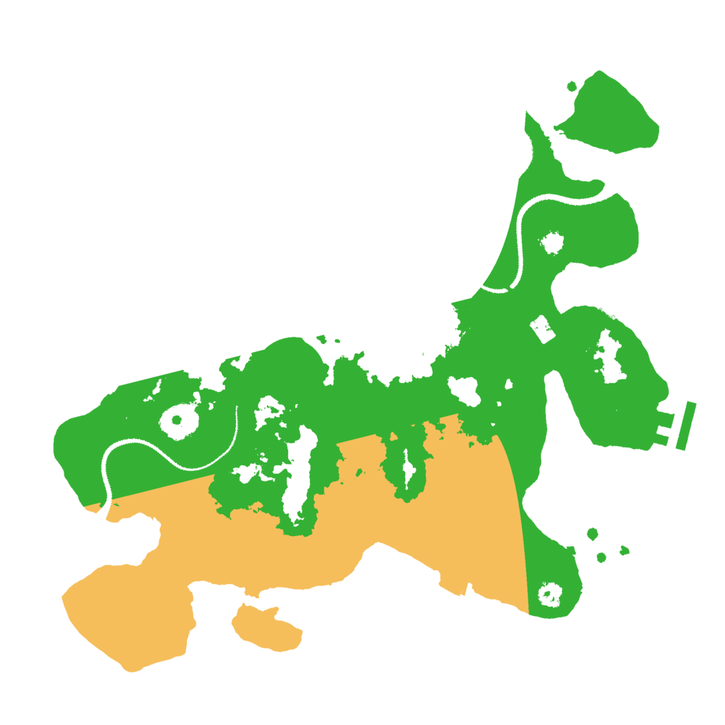 Biome Rust Map: Procedural Map, Size: 3000, Seed: 1361389716