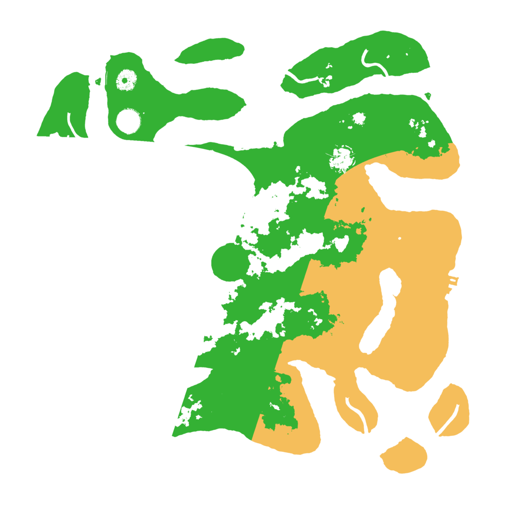 Biome Rust Map: Procedural Map, Size: 3700, Seed: 295450513