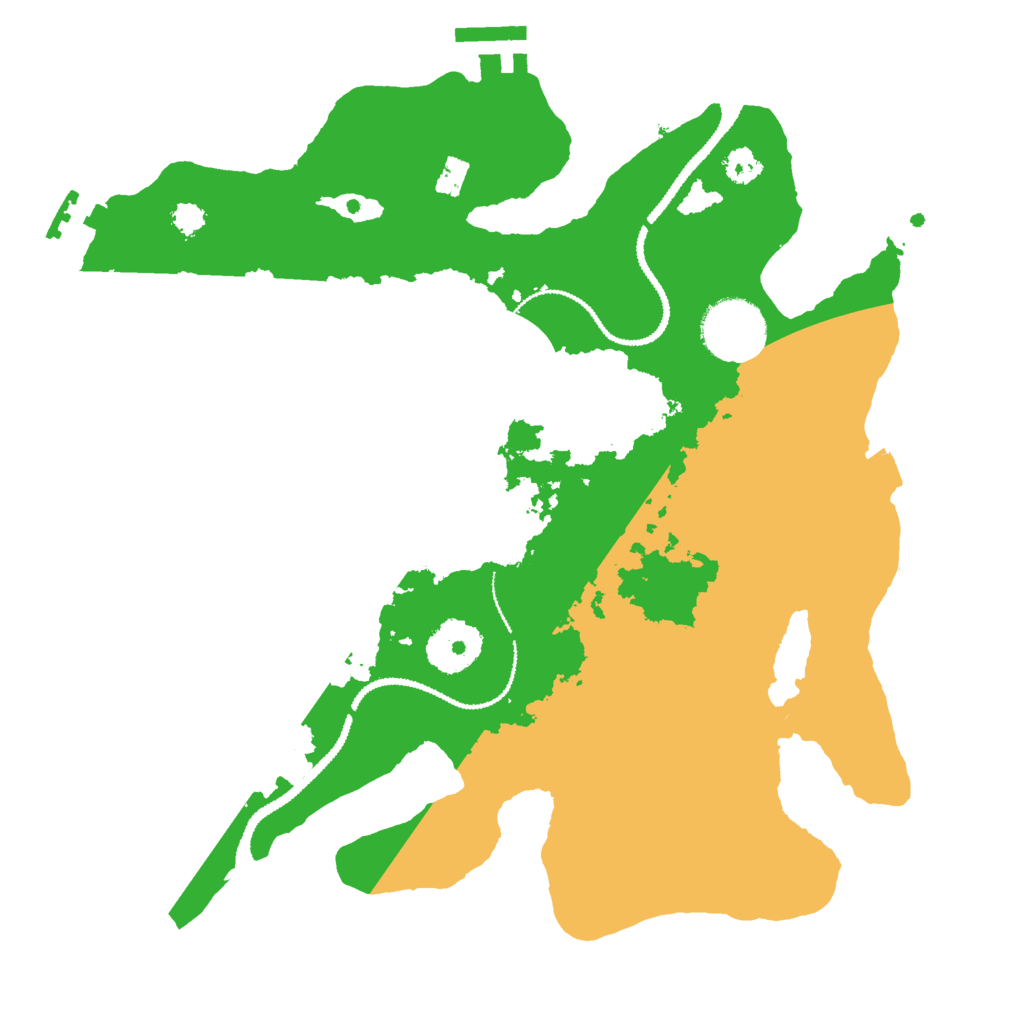 Biome Rust Map: Procedural Map, Size: 2900, Seed: 155151