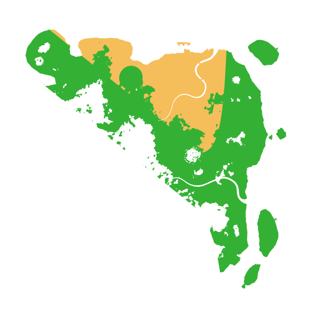 Biome Rust Map: Procedural Map, Size: 3600, Seed: 1816892857