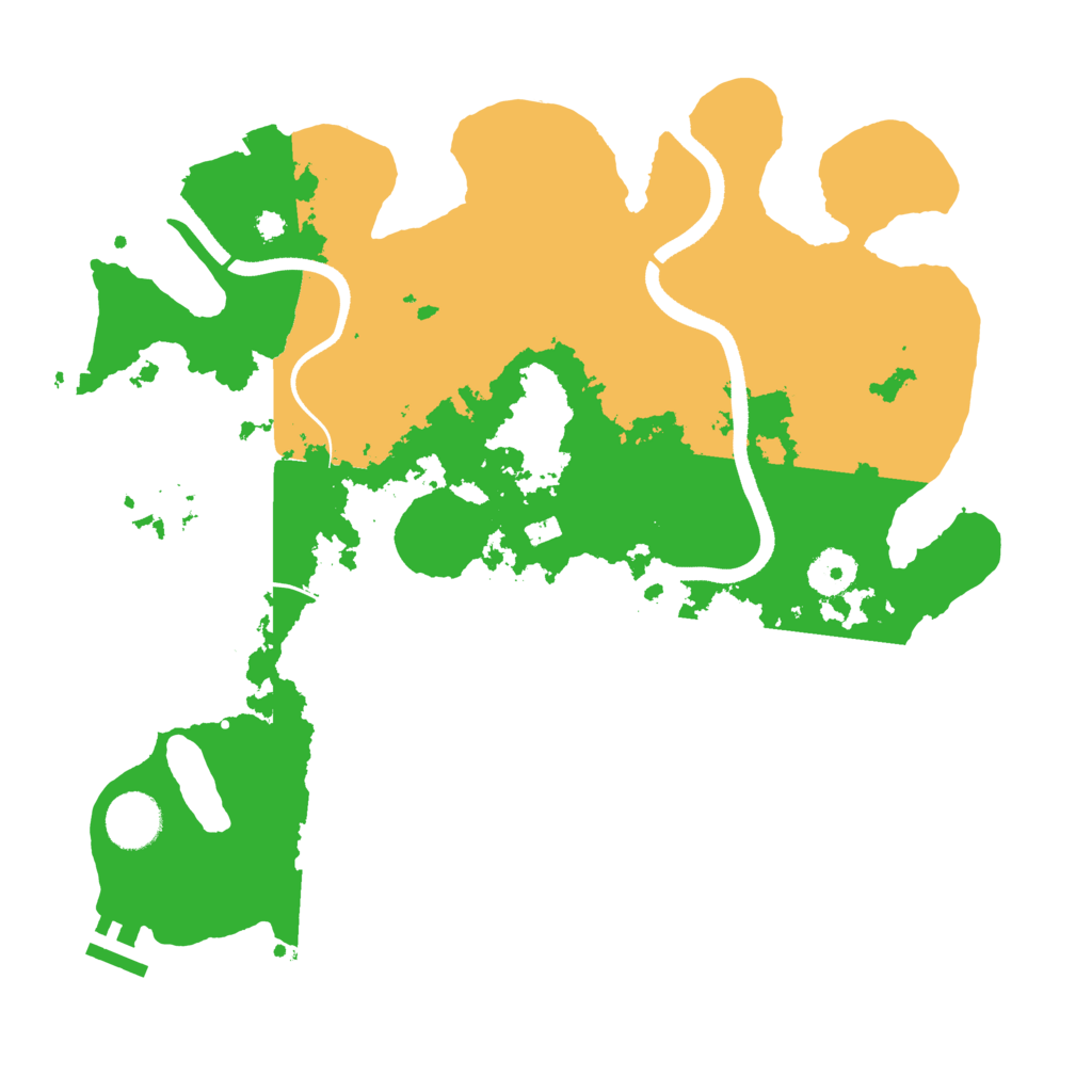 Biome Rust Map: Procedural Map, Size: 3500, Seed: 65643