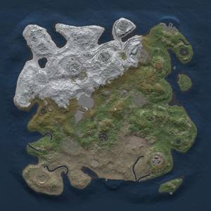 Thumbnail Rust Map: Procedural Map, Size: 3500, Seed: 1530386897, 19 Monuments