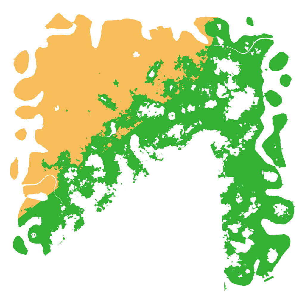 Biome Rust Map: Procedural Map, Size: 6000, Seed: 3241991