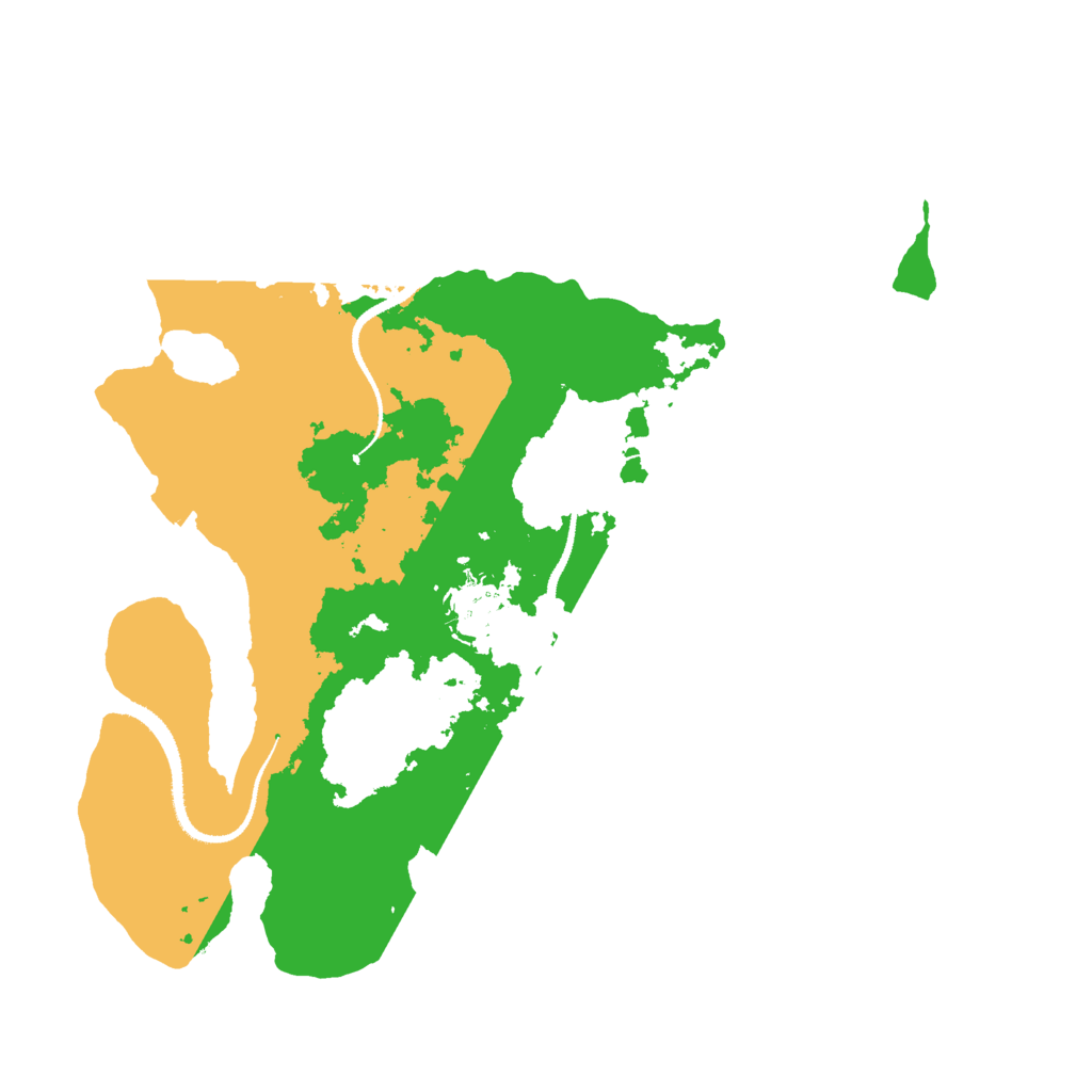 Biome Rust Map: Procedural Map, Size: 3000, Seed: 824250677