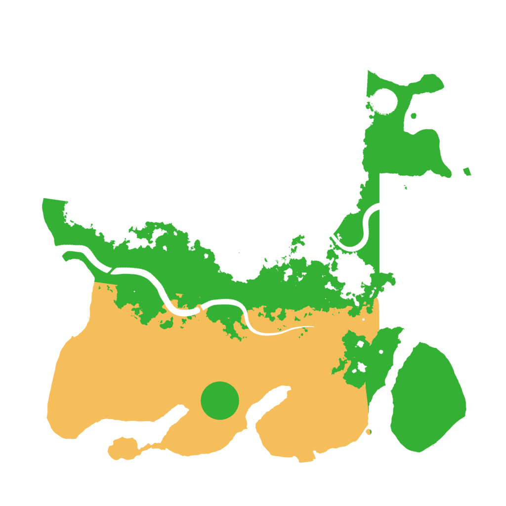 Biome Rust Map: Procedural Map, Size: 3500, Seed: 65818