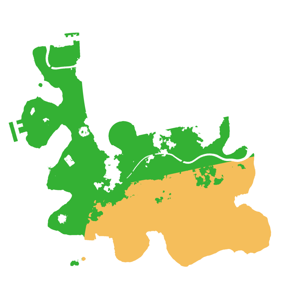 Biome Rust Map: Procedural Map, Size: 3000, Seed: 607053