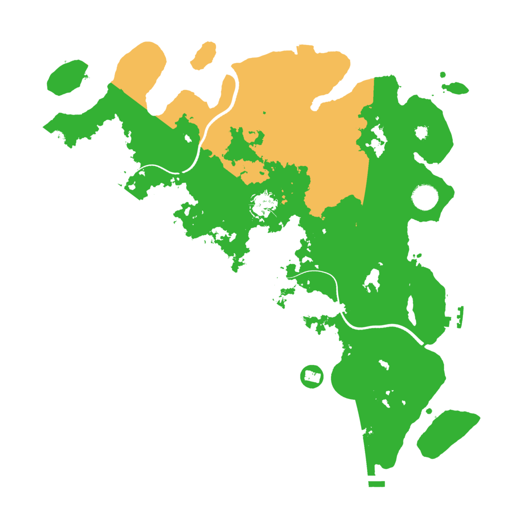 Biome Rust Map: Procedural Map, Size: 3500, Seed: 1697544998