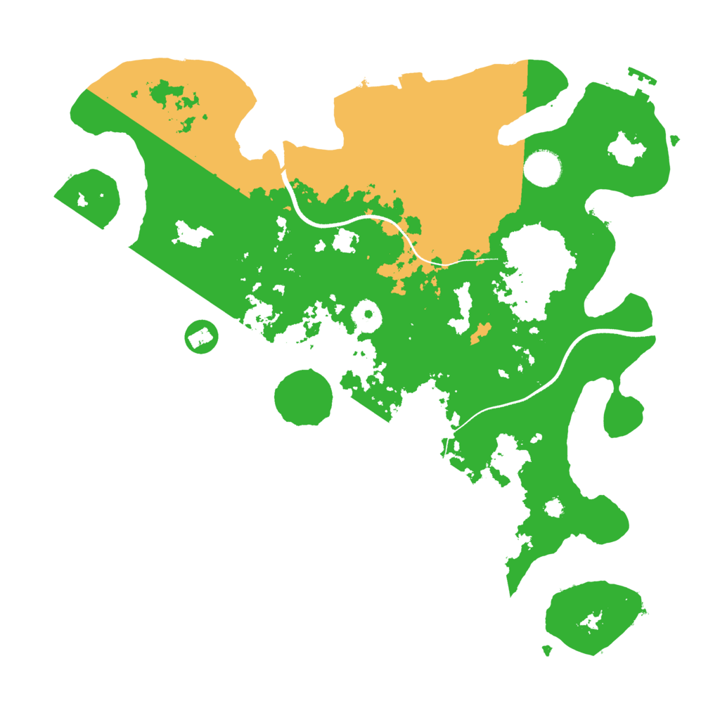 Biome Rust Map: Procedural Map, Size: 3500, Seed: 851514