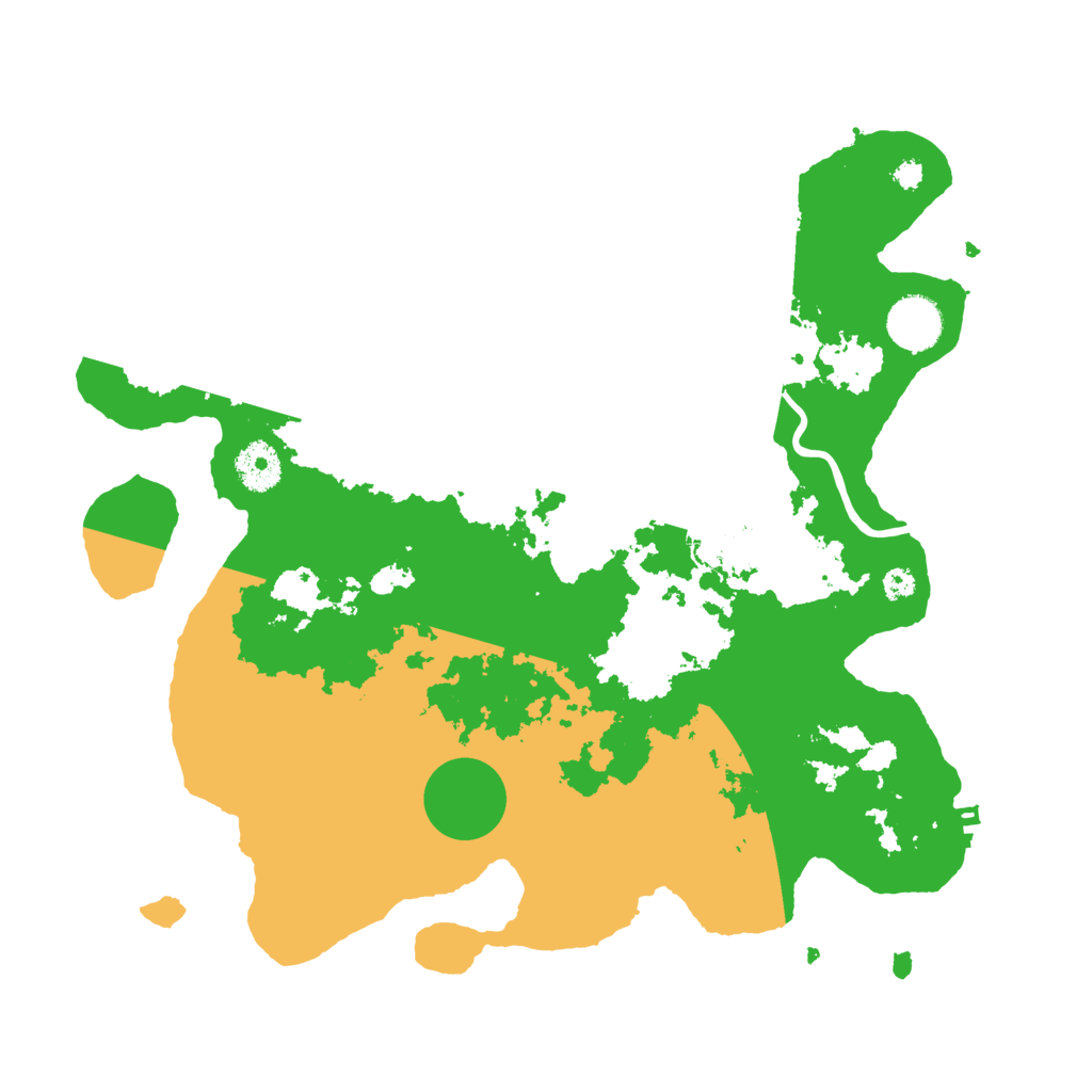 Biome Rust Map: Procedural Map, Size: 3500, Seed: 93857