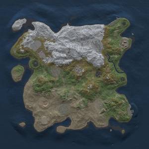 Thumbnail Rust Map: Procedural Map, Size: 3500, Seed: 93857, 18 Monuments