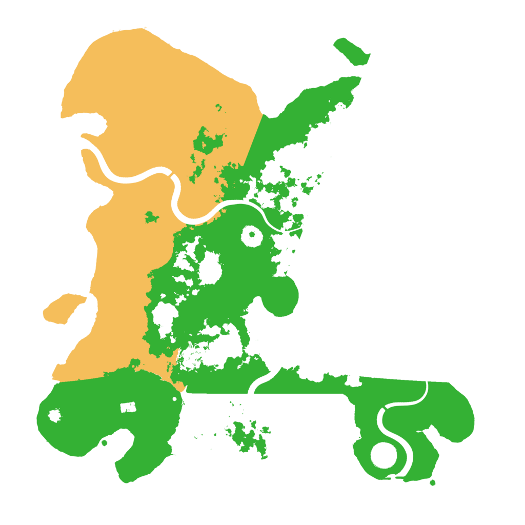 Biome Rust Map: Procedural Map, Size: 3700, Seed: 40209