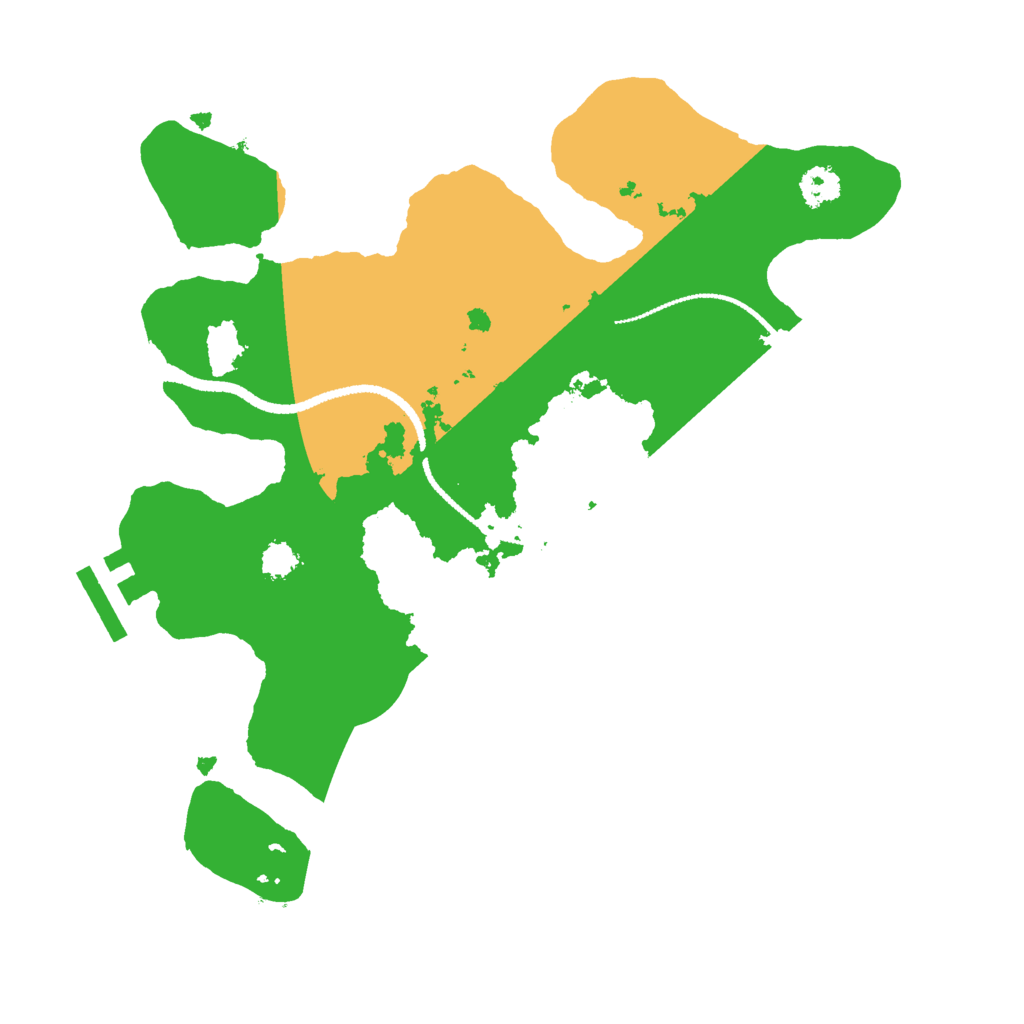 Biome Rust Map: Procedural Map, Size: 2600, Seed: 12271