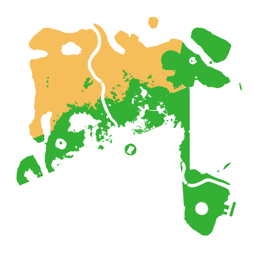 Biome Rust Map: Procedural Map, Size: 3500, Seed: 14881337