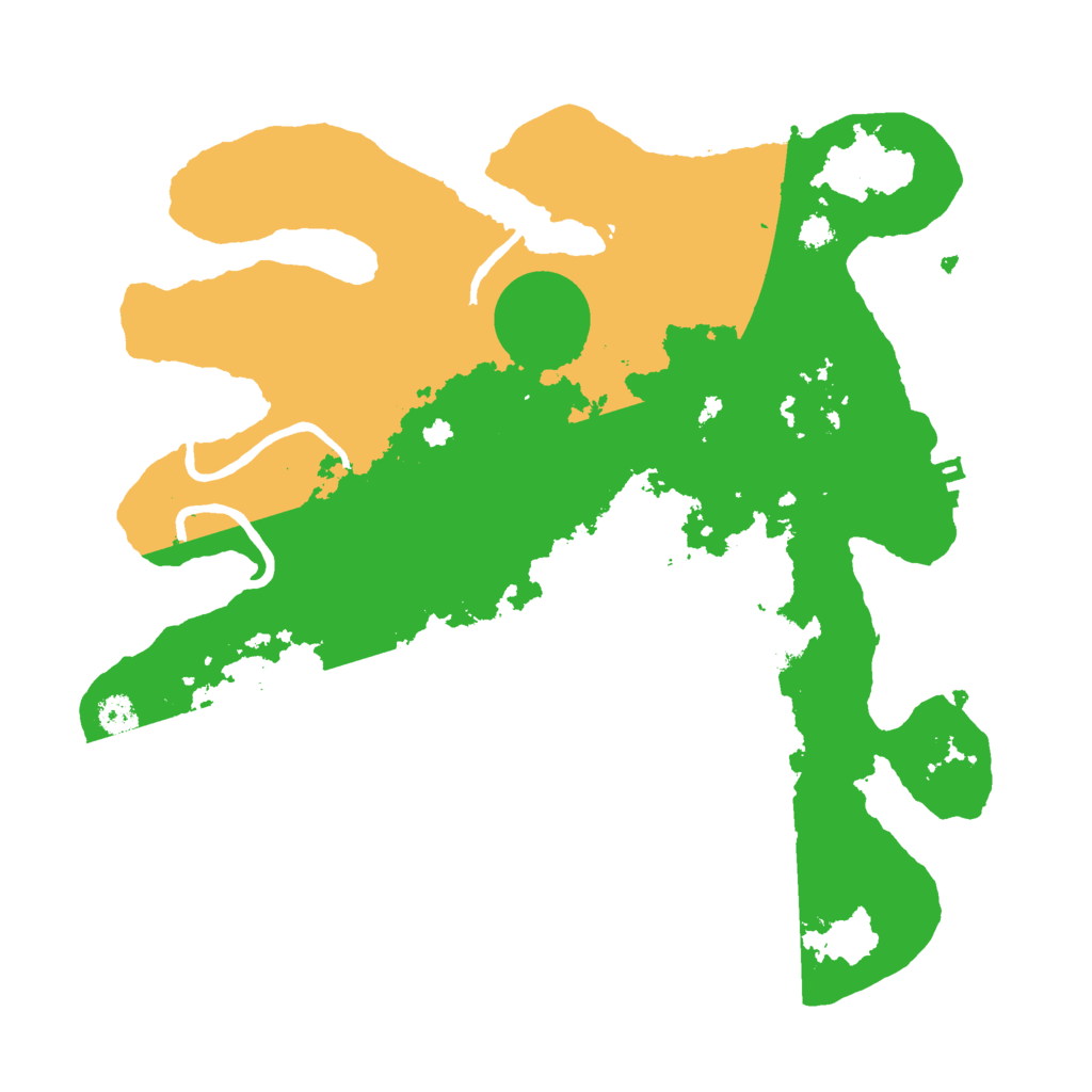 Biome Rust Map: Procedural Map, Size: 3000, Seed: 75000