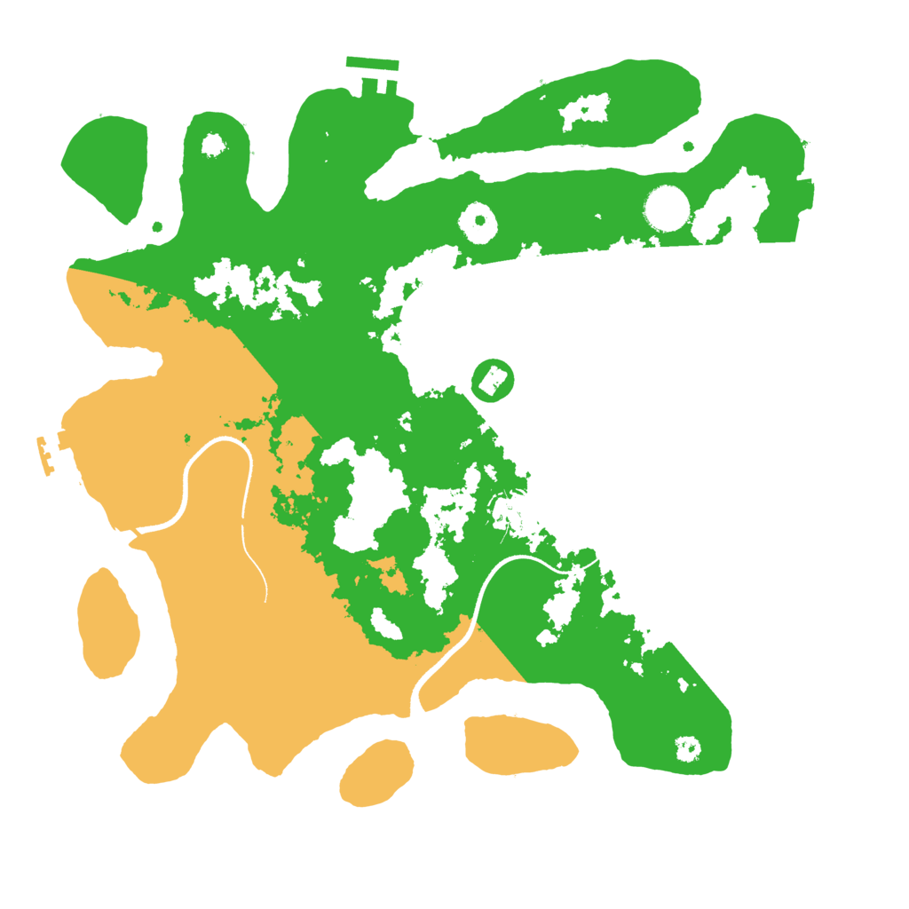 Biome Rust Map: Procedural Map, Size: 3500, Seed: 22010384