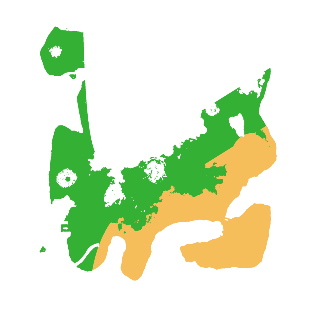 Biome Rust Map: Procedural Map, Size: 2500, Seed: 784721