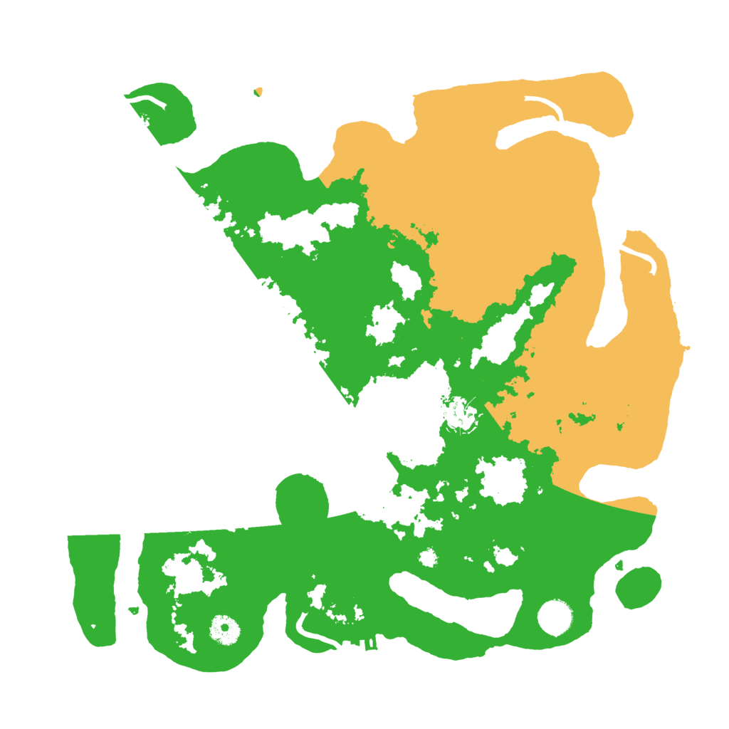 Biome Rust Map: Procedural Map, Size: 3700, Seed: 121416