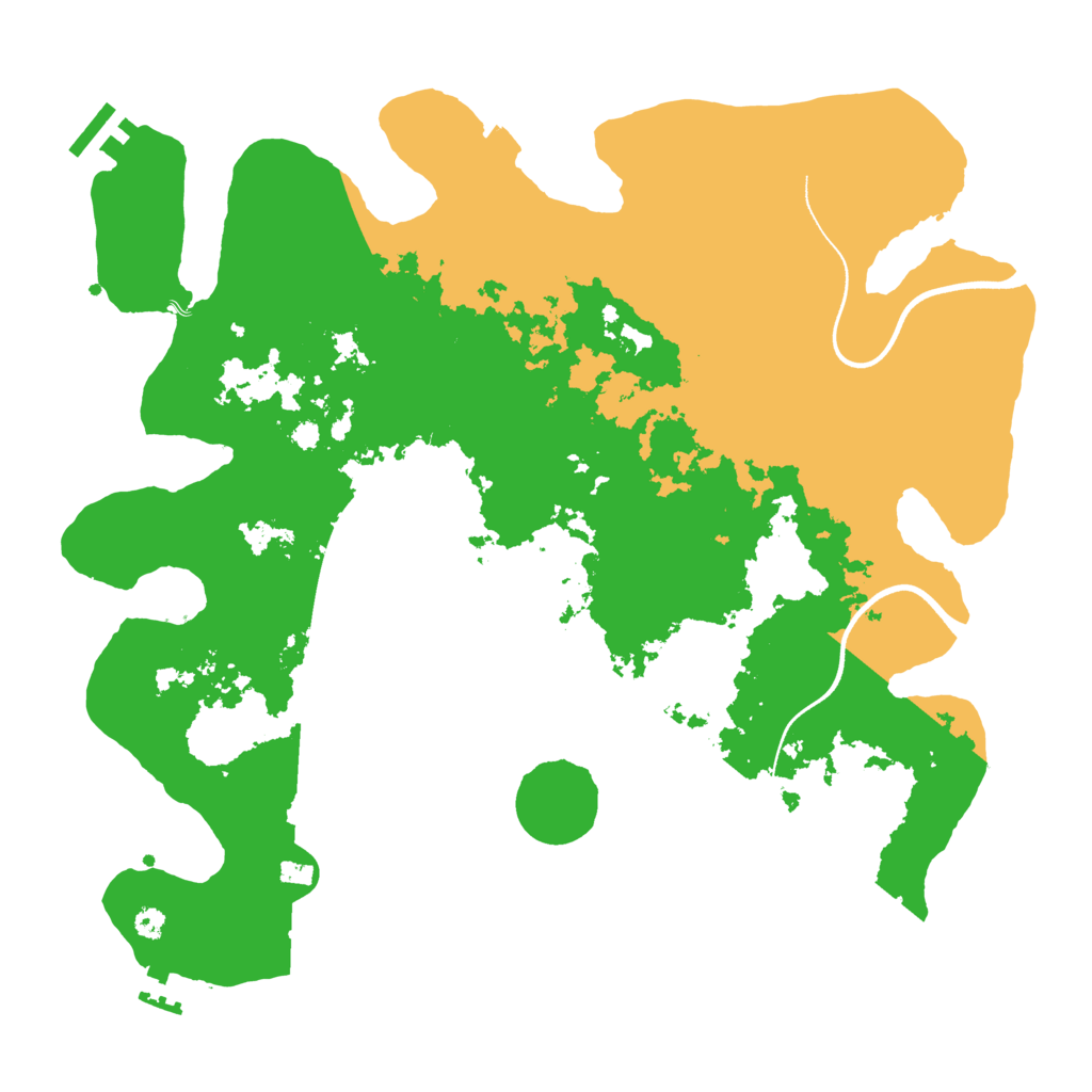 Biome Rust Map: Procedural Map, Size: 3600, Seed: 22992