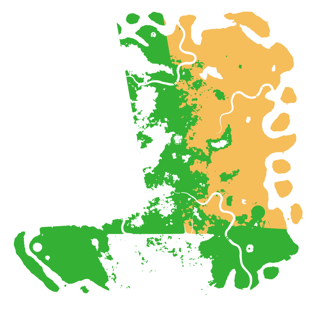 Biome Rust Map: Procedural Map, Size: 6000, Seed: 86183952