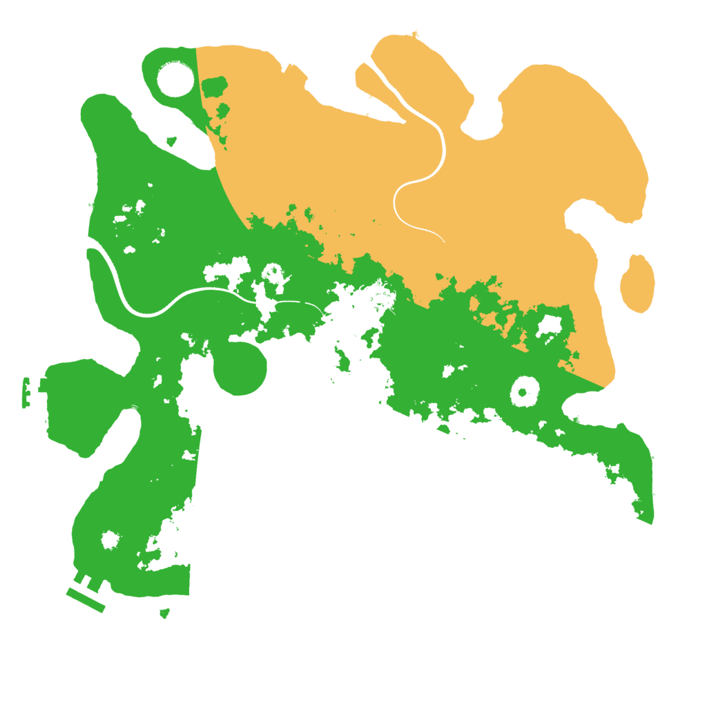 Biome Rust Map: Procedural Map, Size: 3500, Seed: 1265655659