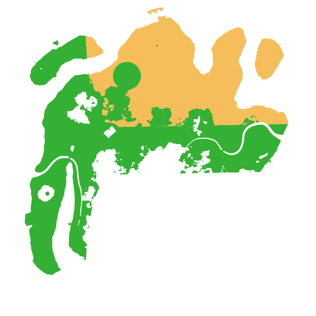 Biome Rust Map: Procedural Map, Size: 3000, Seed: 14802821