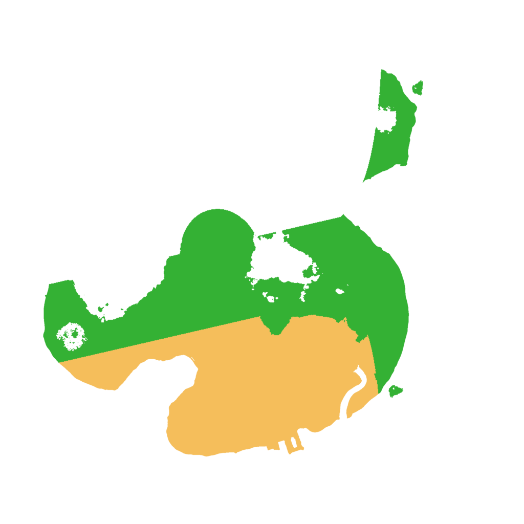 Biome Rust Map: Procedural Map, Size: 2000, Seed: 151532