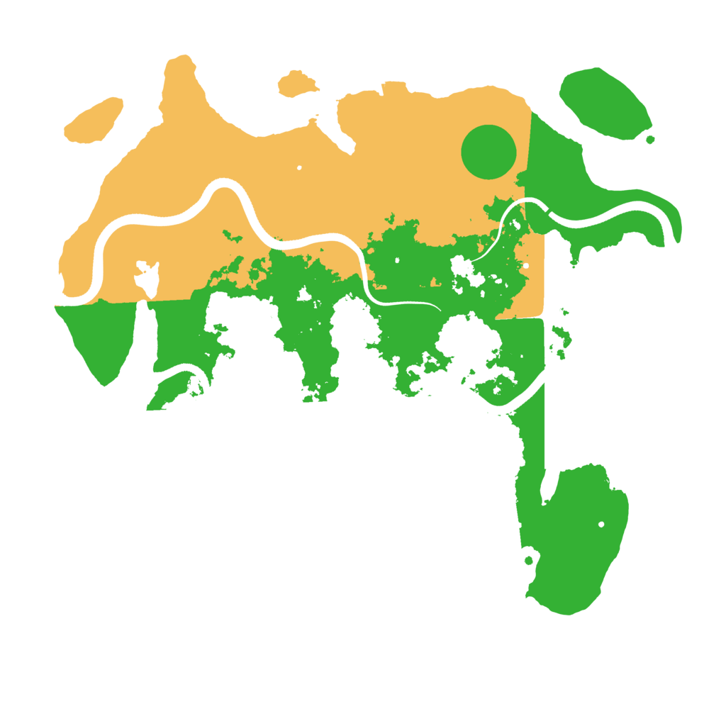 Biome Rust Map: Procedural Map, Size: 3500, Seed: 9732937