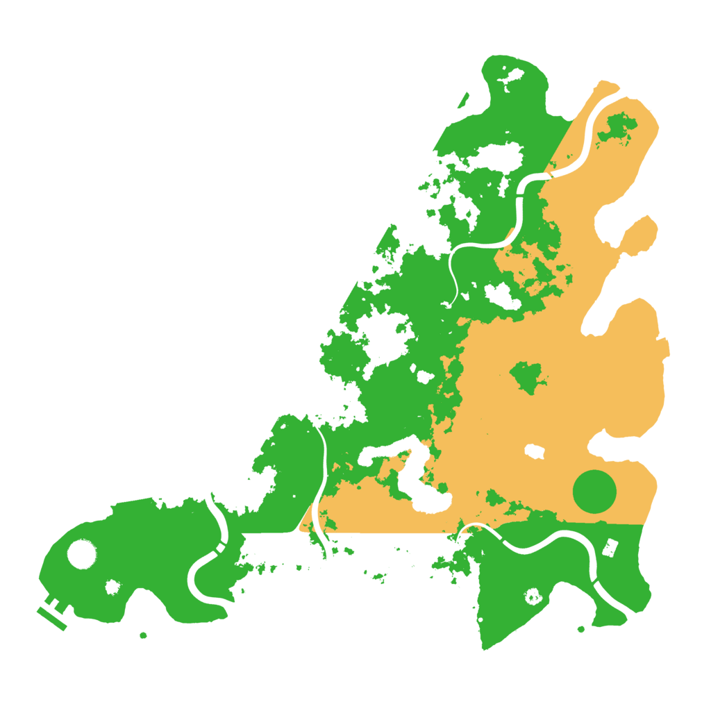Biome Rust Map: Procedural Map, Size: 4300, Seed: 6161234