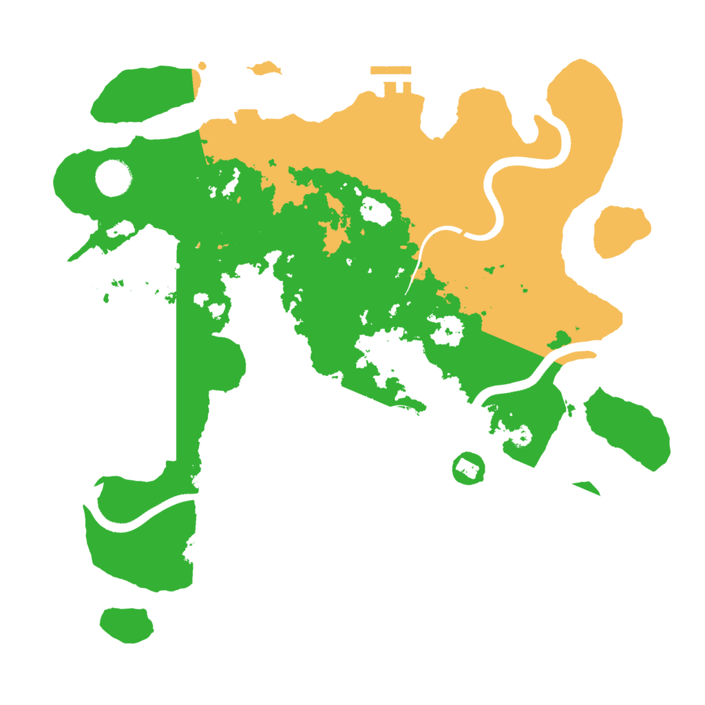 Biome Rust Map: Procedural Map, Size: 3500, Seed: 1138408704