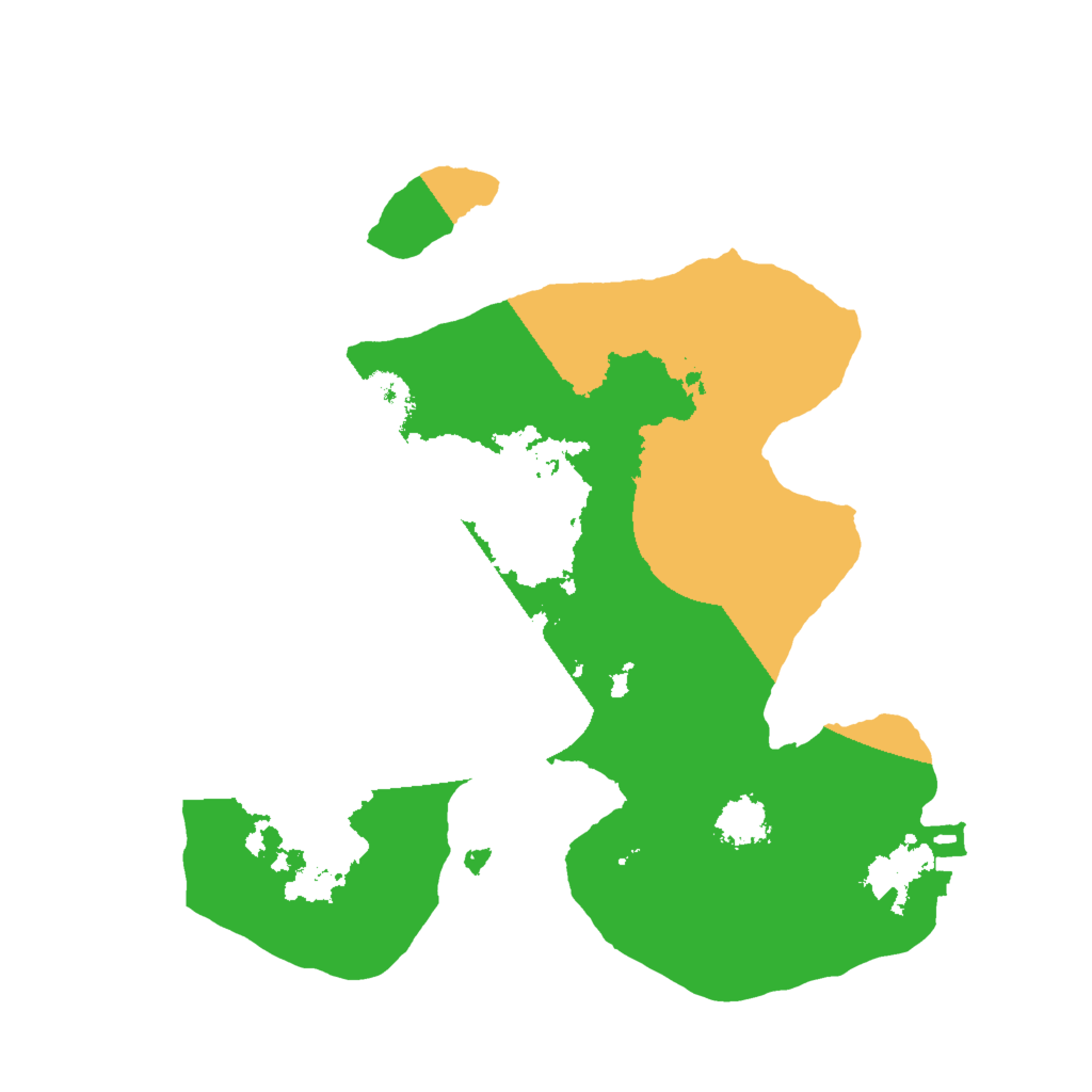 Biome Rust Map: Procedural Map, Size: 2000, Seed: 98495