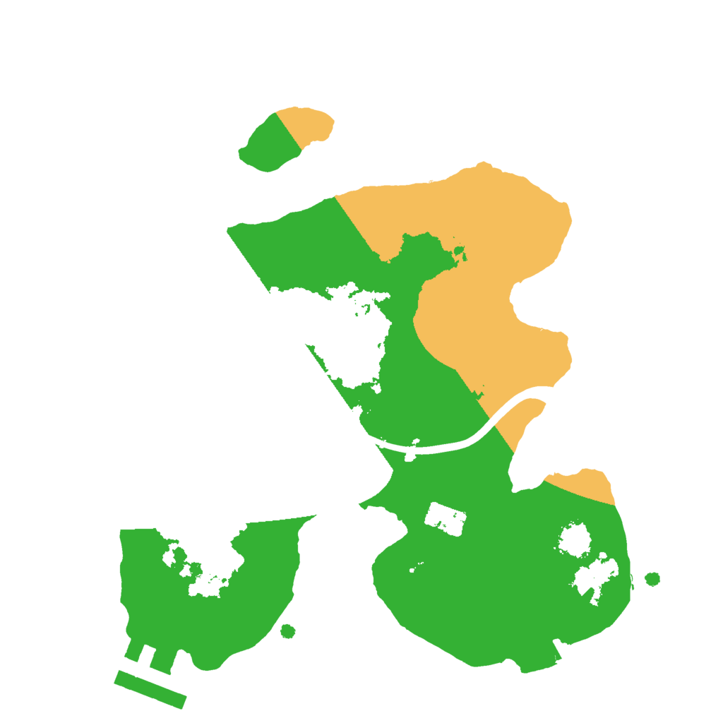 Biome Rust Map: Procedural Map, Size: 2000, Seed: 98495