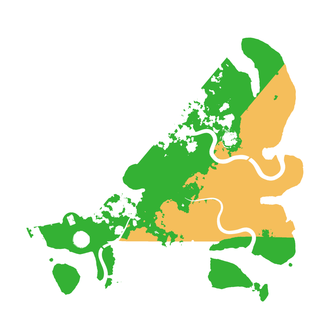 Biome Rust Map: Procedural Map, Size: 3500, Seed: 310126572