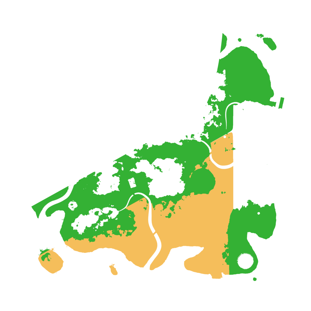 Biome Rust Map: Procedural Map, Size: 3500, Seed: 2568550