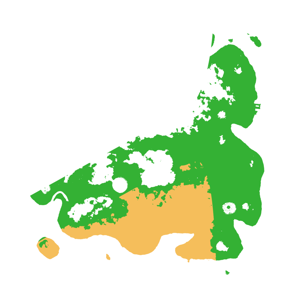 Biome Rust Map: Procedural Map, Size: 3500, Seed: 2568550