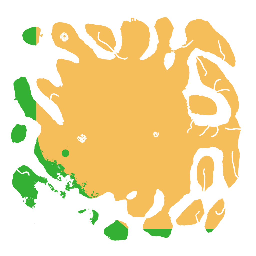 Biome Rust Map: Procedural Map, Size: 4500, Seed: 80599600