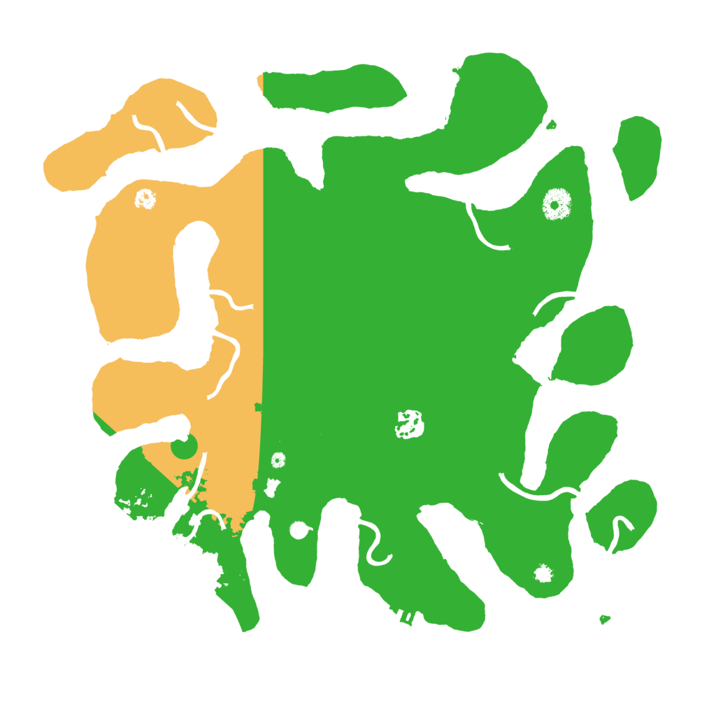 Biome Rust Map: Procedural Map, Size: 3500, Seed: 16658