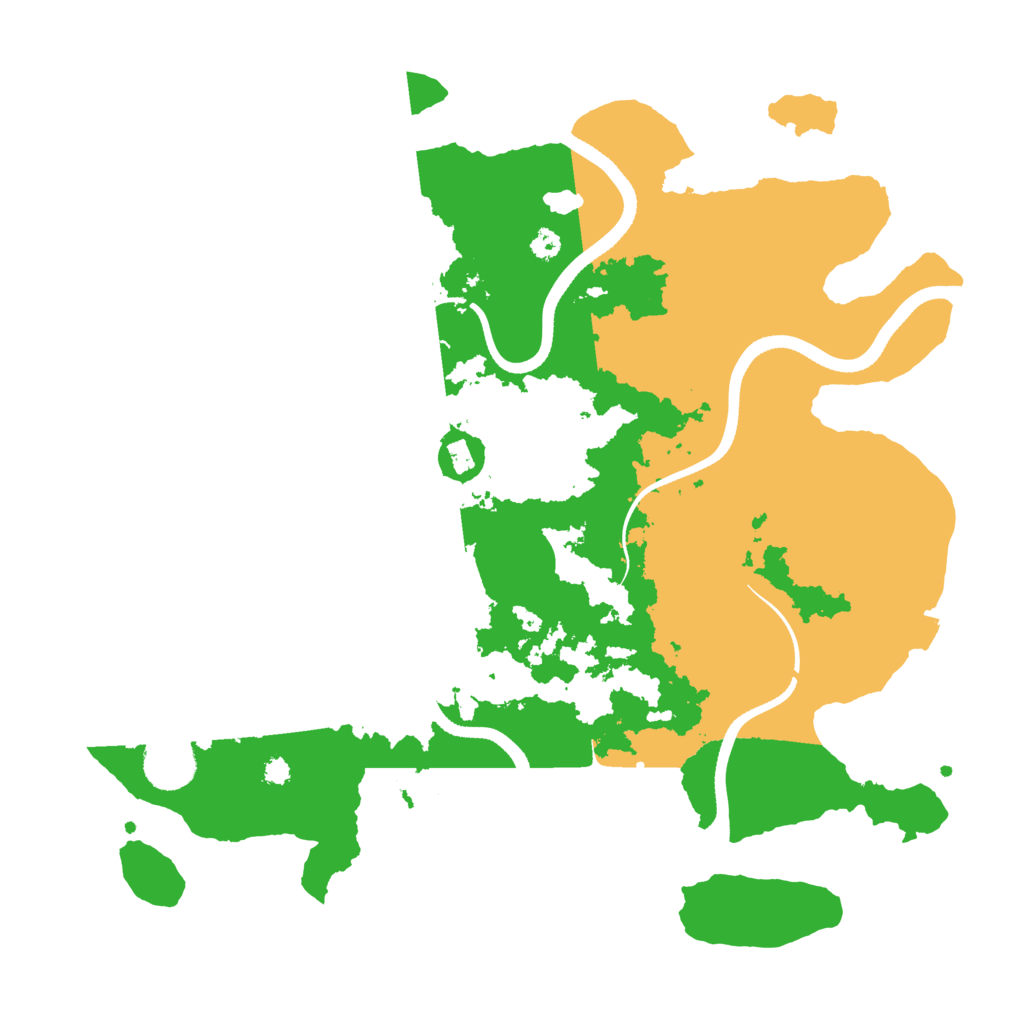 Biome Rust Map: Procedural Map, Size: 3500, Seed: 76886022