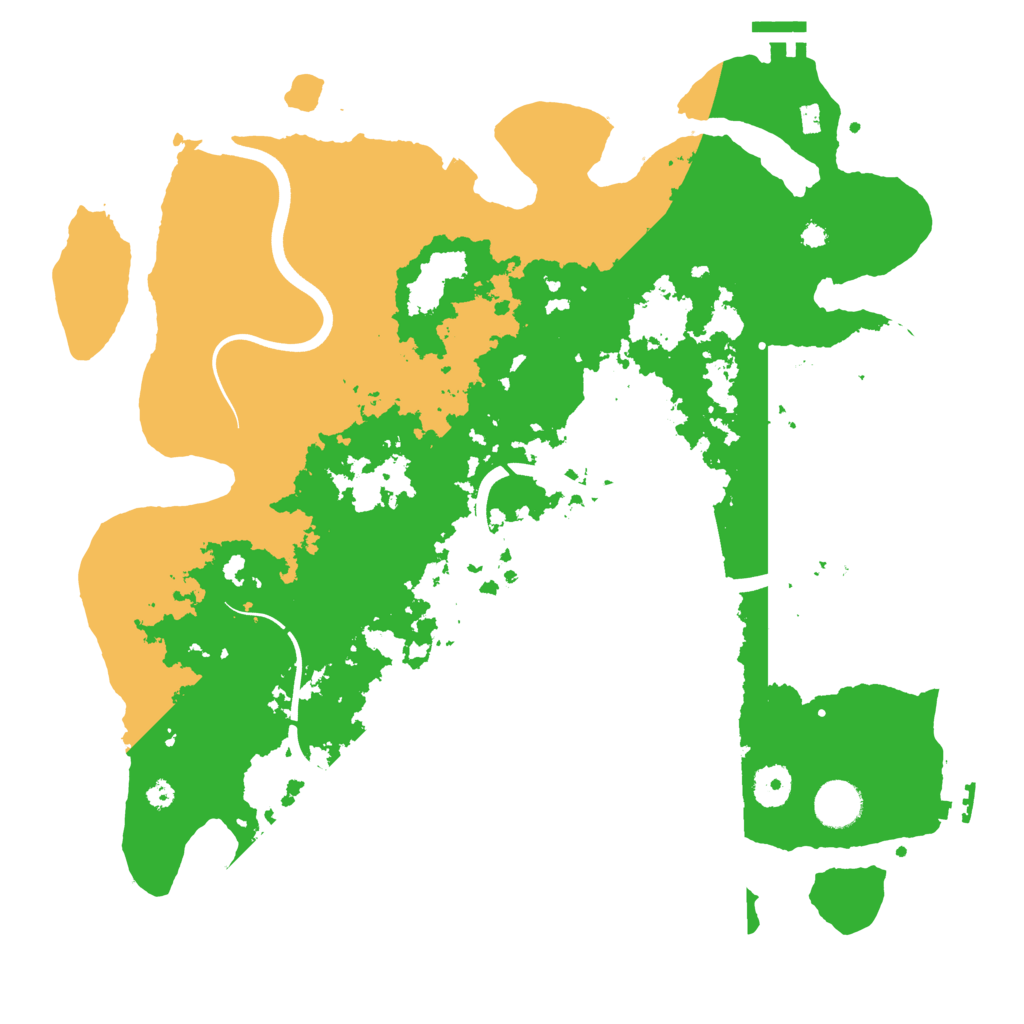Biome Rust Map: Procedural Map, Size: 3800, Seed: 16688